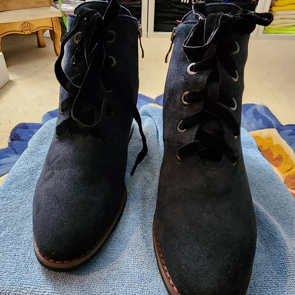 Womens Blue Ankel Boot